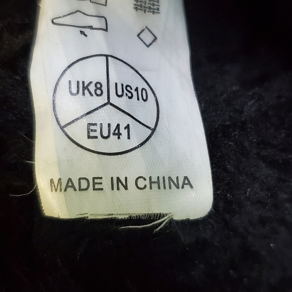 Polar Black Faux Fur Lined Mid Calf Duck Boots Size 10 - Picture 6 of 9